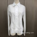 Camicia a righe a maniche lunghe in spandex femminile ben progettata